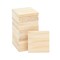 15-Pack Unfinished Wood Squares for Crafts - 2 x 2 Inch Blank Wooden Tiles for Burning, DIY Supplies, Coasters, Cutouts, and Engraving
